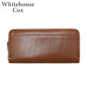 ホワイトハウスコックス 長財布 S1088 SADDLE COGNAC コニャック レザー ラウンドファスナー メンズ Whitehouse Cox【送料無料(※北海道・沖縄は1,000円)】