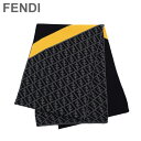 フェンディ マフラー（メンズ） フェンディ マフラー メンズ FXS124-AEVB-F0A2Y マルチカラー イエロー FENDI 【送料無料（※北海道・沖縄は1,000円）】