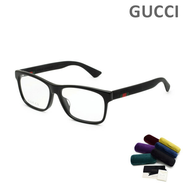 グッチ メガネ 眼鏡 フレーム のみ GG0176OA-001 ブラック アジアンフィット メンズ GUCCI 【送料無料（※北海道・沖縄は1,000円）】