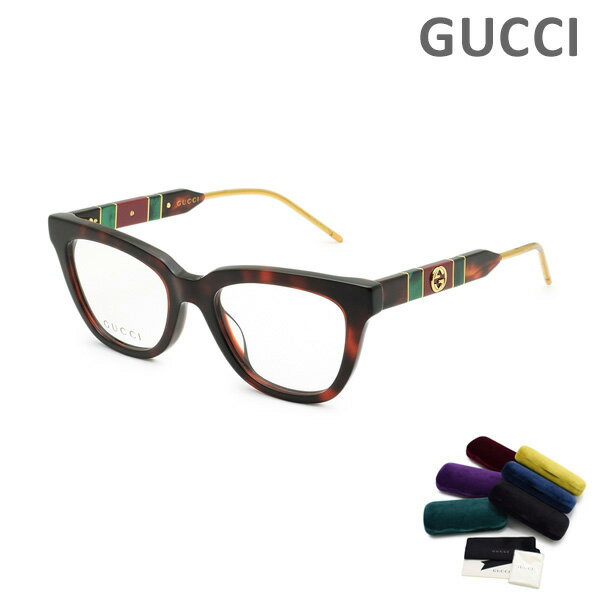 グッチ メガネ 眼鏡 フレーム のみ GG0601O-002 ハバナ/ゴールド グローバルモデル レディース GUCCI【送料無料（※北海道・沖縄は1,000円）】