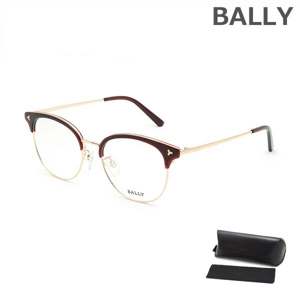 BALLY バリー メガネ 眼鏡 フレーム のみ BY5049-D/V 071 51 レッド/ピンクゴールド ノーズパッド レディース【送料無料（※北海道・沖縄は1,000円）】
