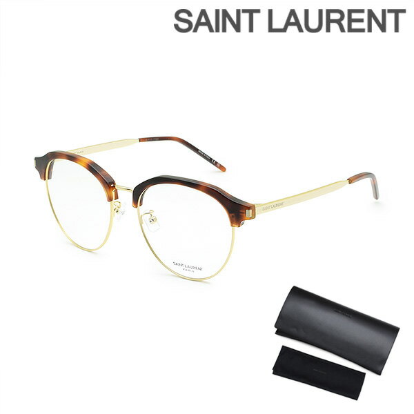 【国内正規品】 サンローラン メガネ 眼鏡 フレーム のみ SL 512/F-002 ハバナ/ゴールド ノーズパッド レディース SAINT LAURENT【送料無料（※北海道・沖縄は1,000円）】