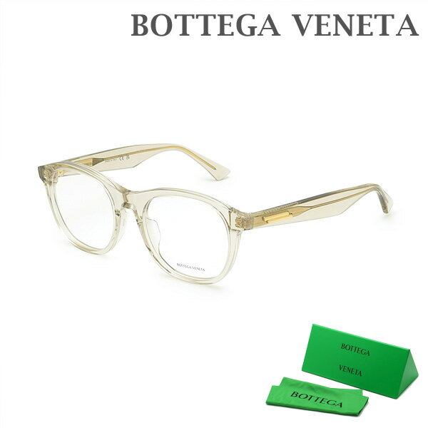 ボッテガヴェネタ メガネ 眼鏡 フレーム のみ BV1130OA-003 クリアブラウン アジアンフィット メンズ レディース ユニセックス 