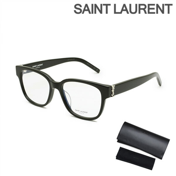 サンローラン メガネ 眼鏡 フレーム のみ SL M33/F 001 ブラック アジアンフィット レディース SAINT LAURENT【送料無料（※北海道・沖縄は1,000円）】 1