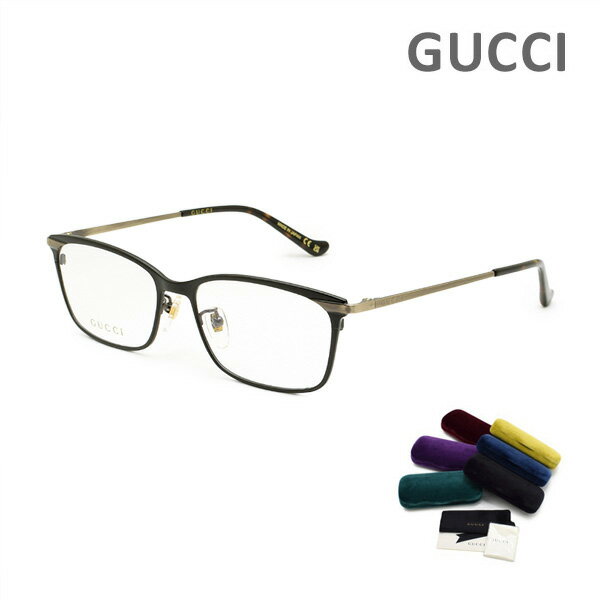 グッチ メガネ 眼鏡 フレーム のみ GG1130OJ-001 ブラック/ゴールド ノーズパッド メンズ GUCCI 【送料無料(※北海道・沖縄は1,000円)】