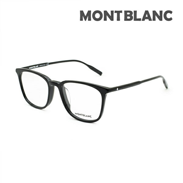 モンブラン メガネ 眼鏡 フレーム のみ MB0089OK-001 ブラック アジアンフィット メンズ MONTBLANC