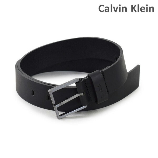 カルバンクライン ベルト（メンズ） カルバンクライン ベルト Calvin Klein K50K503421 001 メンズ レザー ガンメタル/ブラック 海外正規品 【送料無料（※北海道・沖縄は1,000円）】