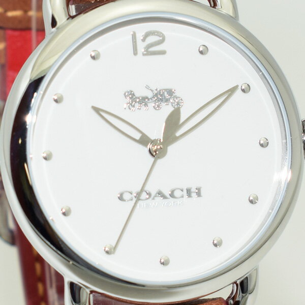 コーチ 腕時計 レディース 14502744 COACH DELANCEY デランシー ブラウン レザー/シルバー 時計 ウォッチ 【送料無料（※北海道・沖縄は1,000円）】