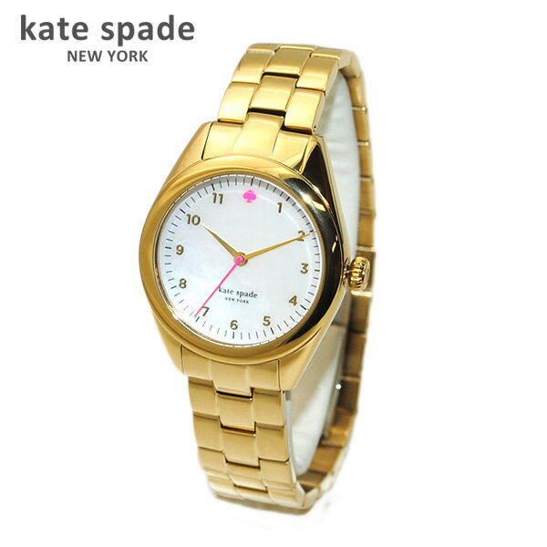 ケイト・スペード ニューヨーク kate spade （ケイトスペード） 時計 腕時計 1YRU0027 ゴールド/パールホワイト/ピンク Seaport（シーポート） ブレス レディース 【送料無料（※北海道・沖縄は1,000円）】