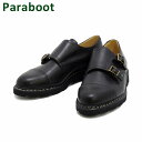 パラブーツ ウィリアム ブラック 981412 Paraboot WILLIAM NOIR メンズ ダブルモンク シューズ 靴 