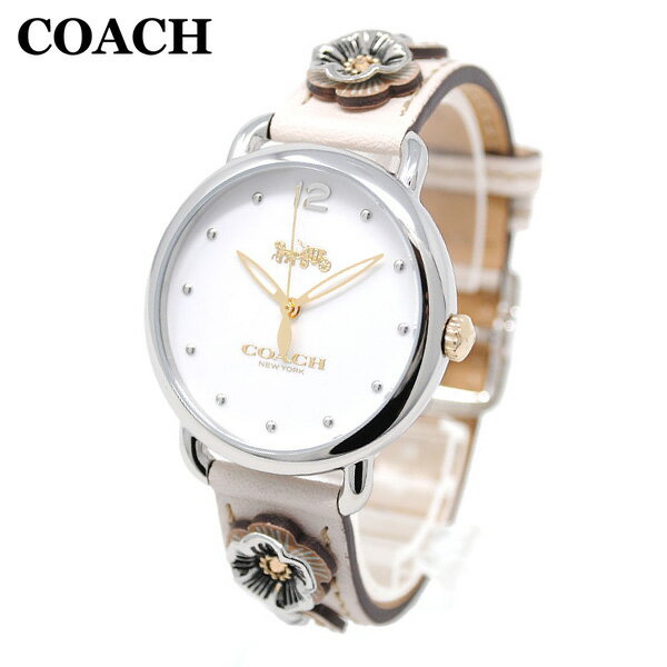 コーチ 腕時計 レディース 14503079 COACH GRAND グランド ピンクゴールド/ホワイト レザー 時計 ウォッチ 【送料無料（※北海道・沖縄は1,000円）】
