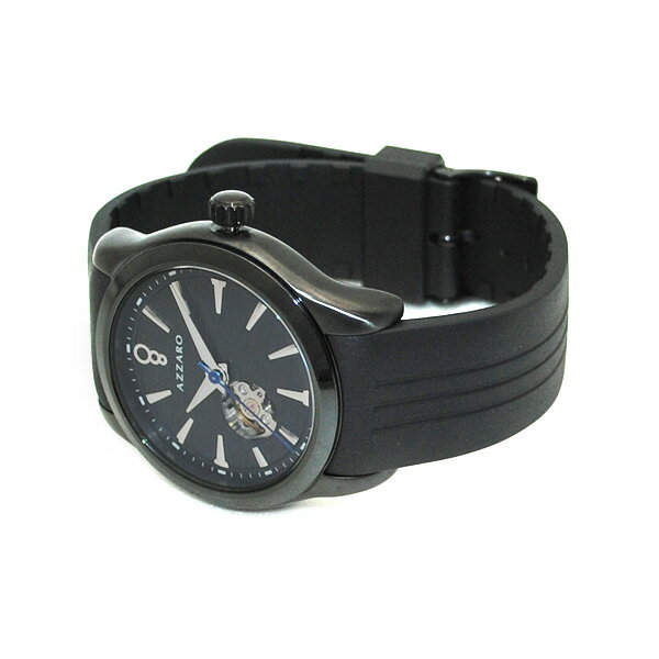 AZARRO （アザロ） 腕時計 AZ2260.46BB.000 Coastline Open View black ブラック 黒 時計 メンズ 自動巻き ラバー 【送料無料（※北海道・沖縄は1,000円）】