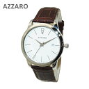 AZARRO （アザロ） 腕時計 AZ2040.12AH.000 New Legend Round White / Havana ホワイト ハバナ ブラウン 時計 レザー 【送料無料（※北海道・沖縄は1,000円）】