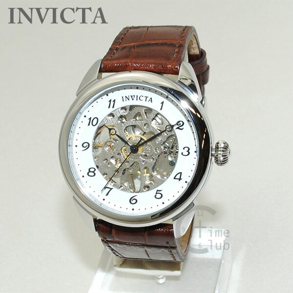 インビクタ 腕時計 INVICTA 時計 17187 Specialty ブラウン/シルバー/ホワイト メンズ レザー インヴィクタ 