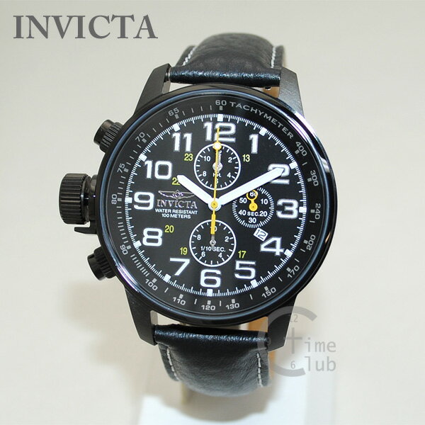 インビクタ 腕時計 INVICTA 時計 3332 Force フォース ブラック レザー/ブラック メンズ インヴィクタ 