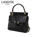 ショルダーバッグ LANVIN PARIS （ランバン パリス） エッセンシャルバッグ LW-BGEQ00-DAVO-E17 10 BLACK レディース ハンドバッグ ショルダーバッグ 【送料無料（※北海道・沖縄は1,000円）】