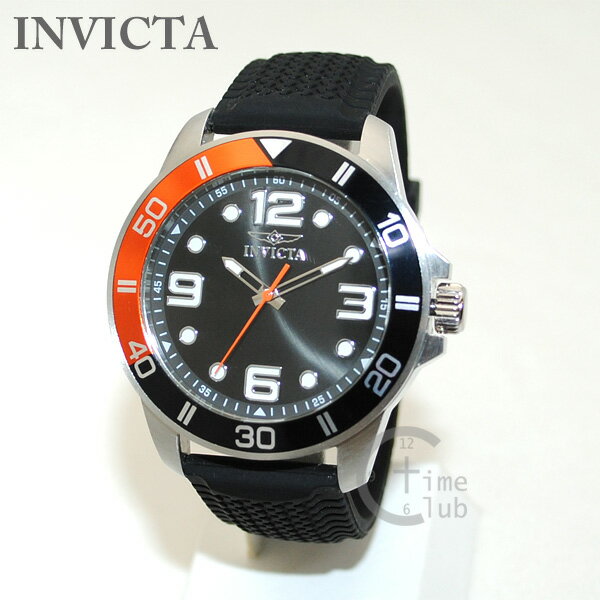 インビクタ 腕時計 INVICTA 時計 21853 Pro Diver プロダイバー ブラック/シルバー/オレンジ ブレス メンズ インヴィクタ 【送料無料(※北海道・沖縄は1,000円)】