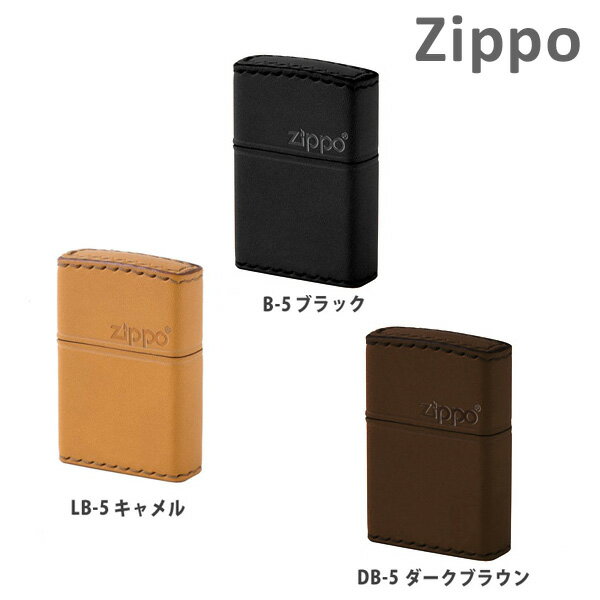 【楽天市場】Zippo ライター ジッポー 革巻き 横ロゴ B-5 ブラック DB-5 ブラウン LB-5 キャメル 手縫い 牛革 本革