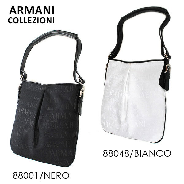 ARMANI COLLEZIONI バッグ アルマーニ コレッツォーニ トートバッグ YAW229 YD258 ロゴグラム 88001 NERO 黒 ブラック 88048 BIANCO ホワイト 白 レザー ポリエステル レディース ハンドバッグ 【送料無料（※北海道・沖縄は配送不可）】