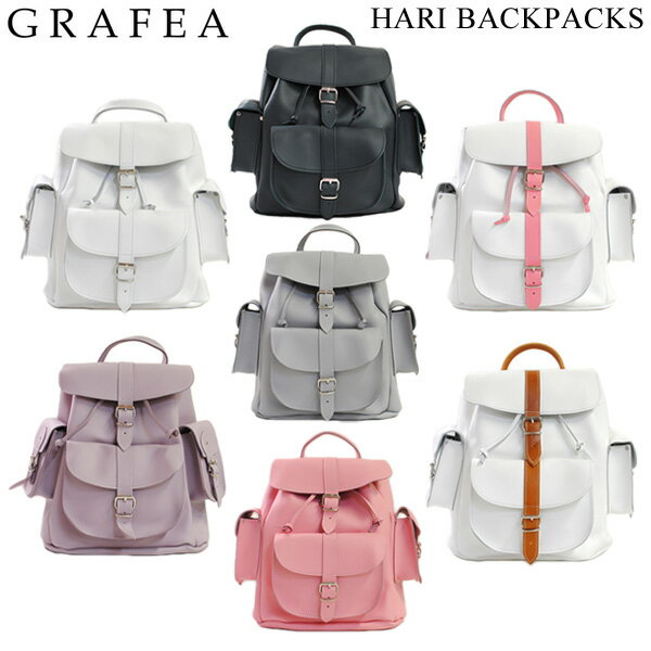 在庫処分 GRAFEA グラフィア バッグ HARI BACKPACKS リュック デイパック バックパック LEATHER BACKPACK RUCKSACK 全7色 ハンドバッグ レザー レディース 