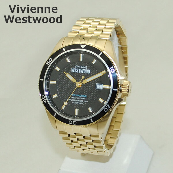 ヴィヴィアンウエストウッド Vivienne Westwood （ヴィヴィアンウエストウッド） 腕時計 VV181BKGD ブラック/ゴールド ブレス 時計 メンズ ヴィヴィアン 【送料無料（※北海道・沖縄は1,000円）】