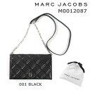 マーク ジェイコブス 長財布 MARC JACOBS （マークジェイコブス） 長財布 M0012087 001 BLACK 斜めがけ ショルダー 【送料無料（※北海道・沖縄は1,000円）】