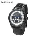 EARNSHAW アーンショウ 時計 腕時計 ES-8105-05 レザー ブラック/ブラック メンズ ウォッチ クォーツ 【送料無料(※北海道・沖縄は1,000円)】(2)