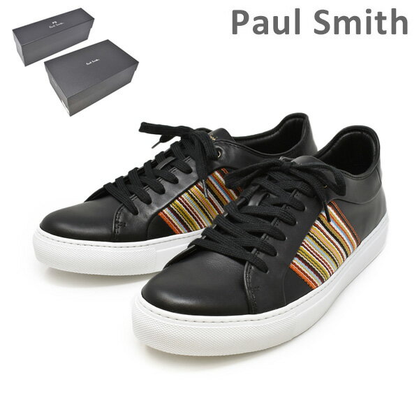 ポールスミス 靴 M1S IVO06 ATRI BLACK MULTISTRIPE メンズ シューズ スニーカー PAUL SMITH SHOE 【送料無料（※北海道・沖縄は1,000円）】