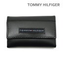 トミー ヒルフィガー キーケース トミーヒルフィガー キーケース 31TL17X017 001 ブラック 鍵入れ キーポーチ メンズ TOMMY HILFIGER