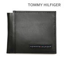 トミーヒルフィガー 二つ折り財布 31TL25X023 001 ブラック 小銭入れあり メンズ TOMMY HILFIGER【送料無料（※北海道・沖縄は1,000円）】