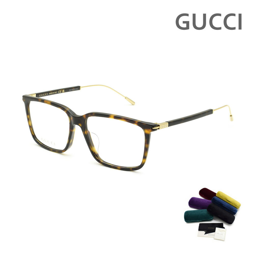 グッチ メガネ 眼鏡 フレーム のみ GG1273OA-002 ハバナ アジアンフィット メンズ GUCCI【送料無料(※北海道・沖縄は1,000円)】