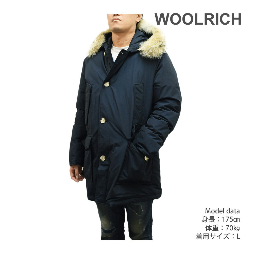 ウールリッチ ダウン ARCTIC DETACHABLE FUR PARKA メルトンブルー メンズ CFWOOU0482MRUT0001-MLB WOOLRICH【送料無料（※北海道・沖縄は1,000円）】