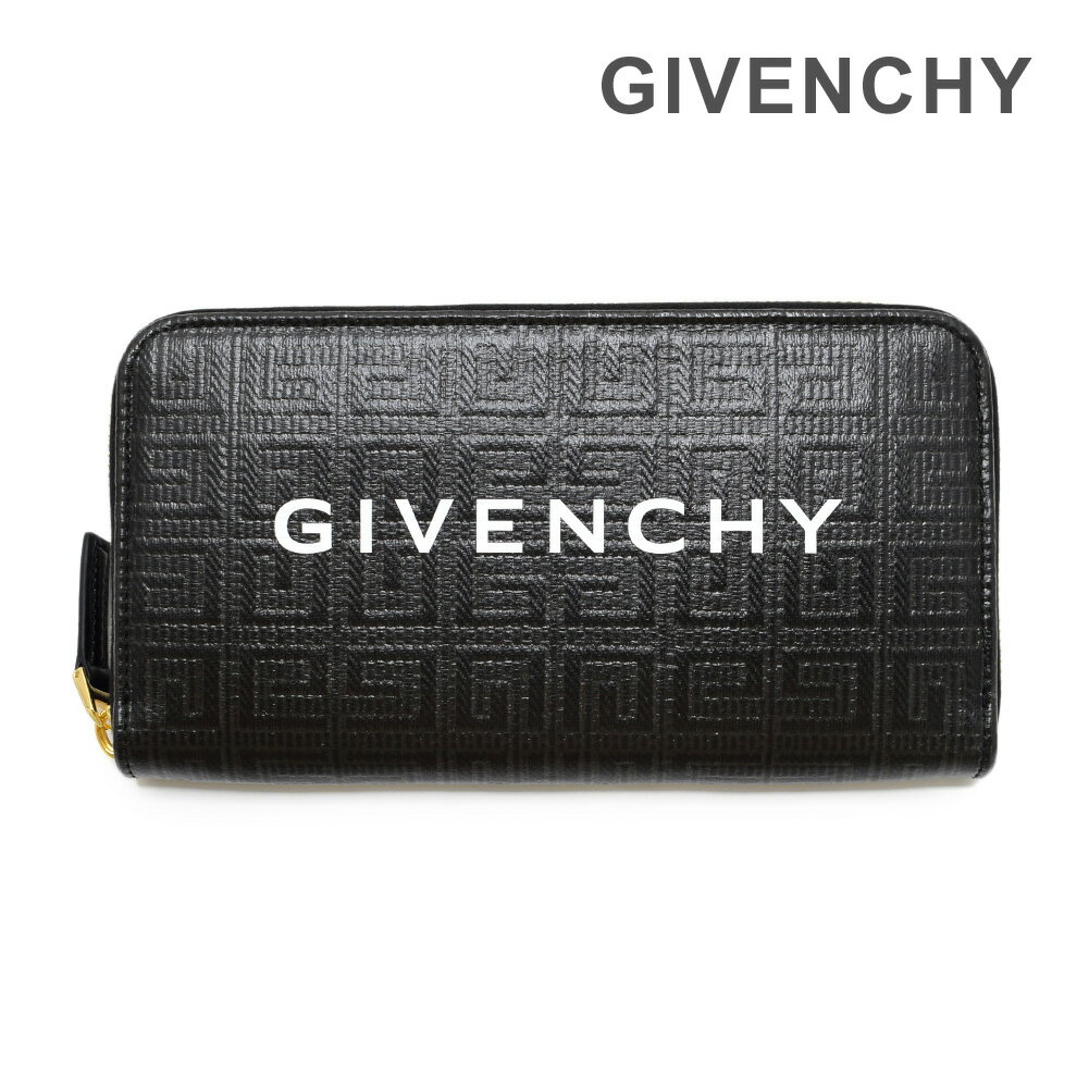 ジバンシィ 長財布 BB60L7B1GT-001 ブラック GIVENCHY ZIPPED WALLET ラウンドファスナー メンズ レディース【送料無料（※北海道・沖縄は1,000円）】