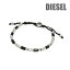 ディーゼル ブレスレット DX1311040 ブラック/シルバー DIESEL アクセサリー メンズ【送料無料（※北海道・沖縄は1，000円）】