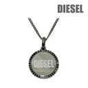 ディーゼル ペンダント ネックレス DX1362060 ガンメタル DIESEL アクセサリー メンズ【送料無料（※北海道・沖縄は1,000円）】