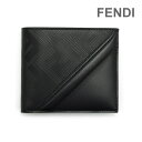 フェンディ 財布（メンズ） フェンディ 二つ折り財布 7M0169-AP1T-F0GXN ブラック メンズ ウォレット FENDI CLASSIC BILFOLD FF DIAGONAL【送料無料（※北海道・沖縄は1,000円）】