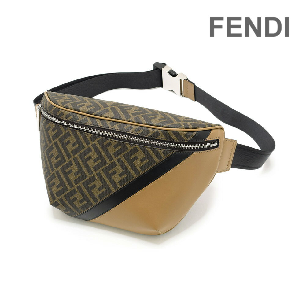 フェンディ ベルトバッグ 7VA562-AJF8-F1EGA ブラウン系 メンズ ボディバッグ ポーチ FENDI FF BELT BAG【送料無料（※北海道・沖縄は1,000円）】