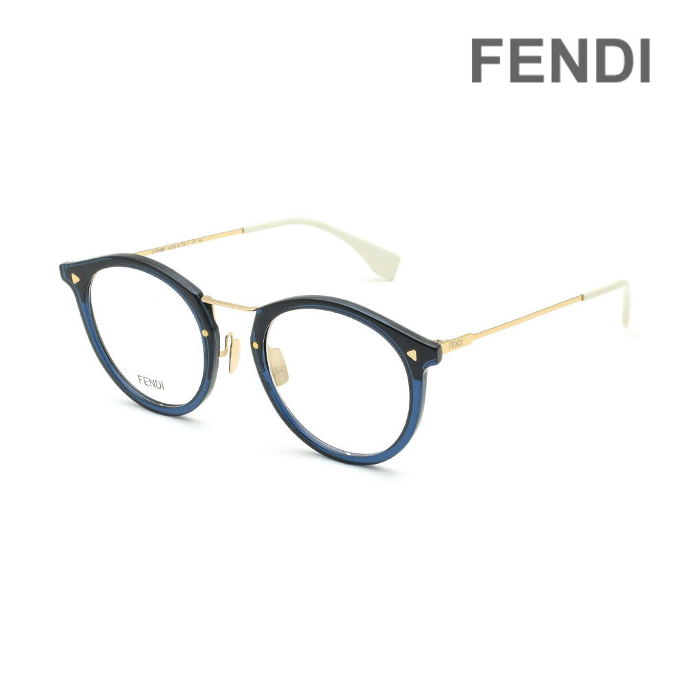 FENDI フェンディ メガネ フレーム FF M0050 J5G 48 クリアブルー ノーズパッド メンズ レディース【送料無料（※北海道・沖縄は1,000円）】