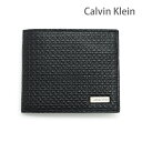 カルバンクライン 二つ折り財布 31CK130007 ブラック メンズ 小銭入れあり Calvin Klein CK【送料無料（※北海道・沖縄は1,000円）】