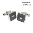 EMPORIOARMANI カフス エンポリオ アルマーニ カフス EGS2997040 ブラック EMPORIO ARMANI アクセサリー メンズ【送料無料（※北海道・沖縄は1,000円）】