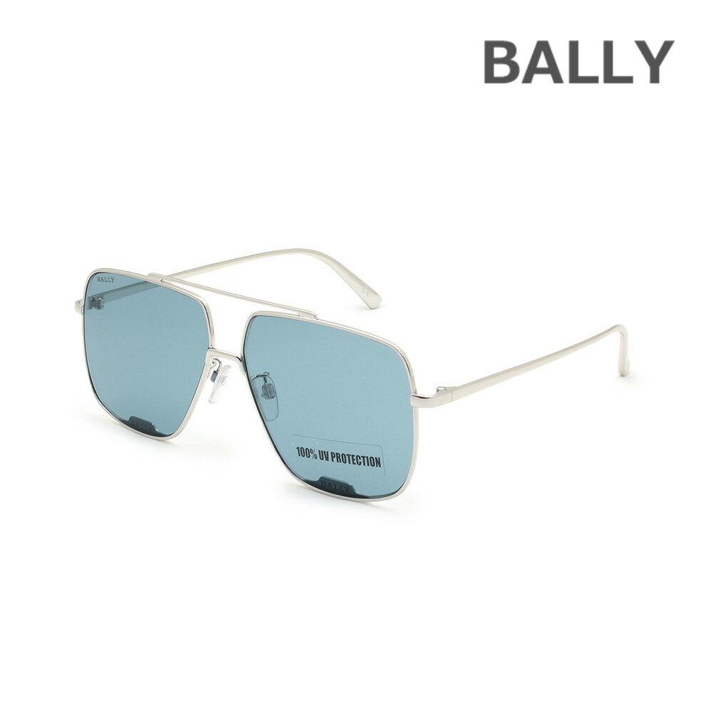 BALLY バリー サングラス BY0017-D/S-18N シルバー/ブルー ノーズパッド メンズ レディース ユニセックス UVカット【送料無料(※北海道・沖縄は1,000円)】