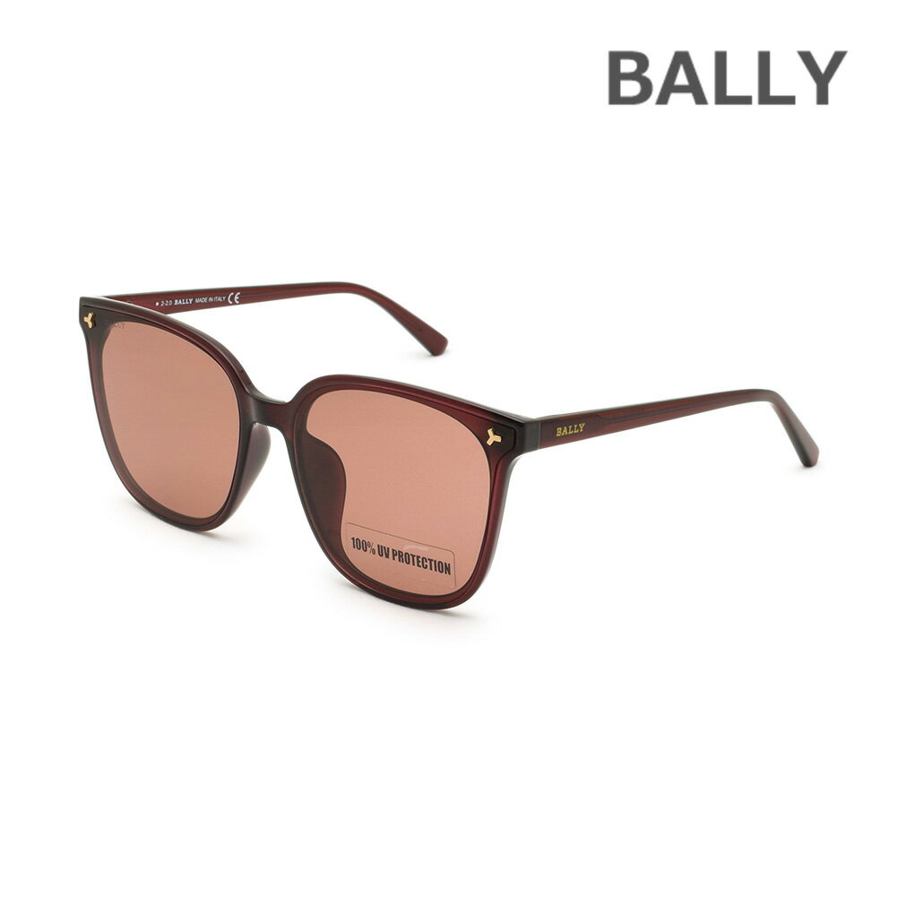 BALLY バリー サングラス BY0066-D/S-69S バーガンディ/ブラウン アジアンフィット レディース UVカット【送料無料（※北海道・沖縄は1,000円）】