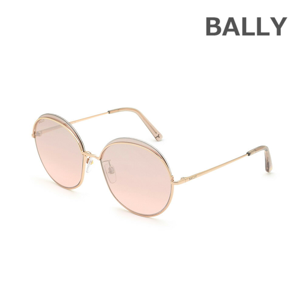 BALLY バリー サングラス BY0077-D/S-28U ゴールド/ピンク ノーズパッド レディース UVカット【送料無料(※北海道・沖縄は1,000円)】