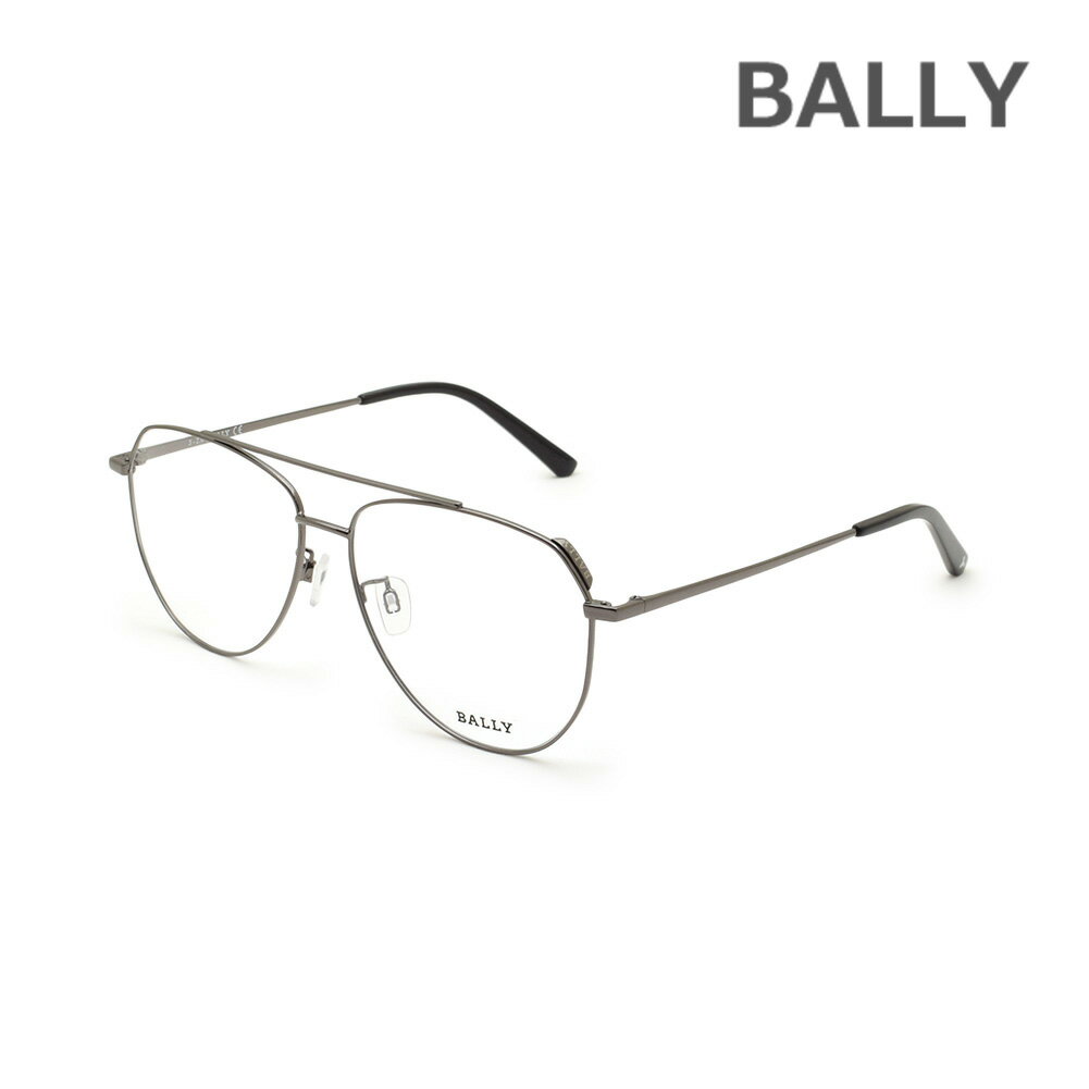 BALLY バリー メガネ 眼鏡 フレーム のみ BY5035-H/V-008 ガンメタル ノーズパッド メンズ レディース ユニセックス【送料無料(※北海道・沖縄は1,000円)】