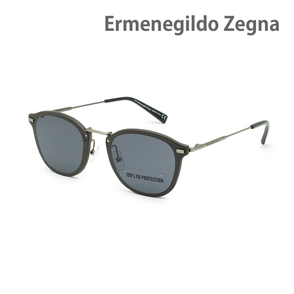エルメネジルド・ゼニア サングラス EZ0097-D/S-08A グレー ノーズパッド メンズ UVカット Ermenegildo Zegna【送料無料(※北海道・沖縄は1,000円)】