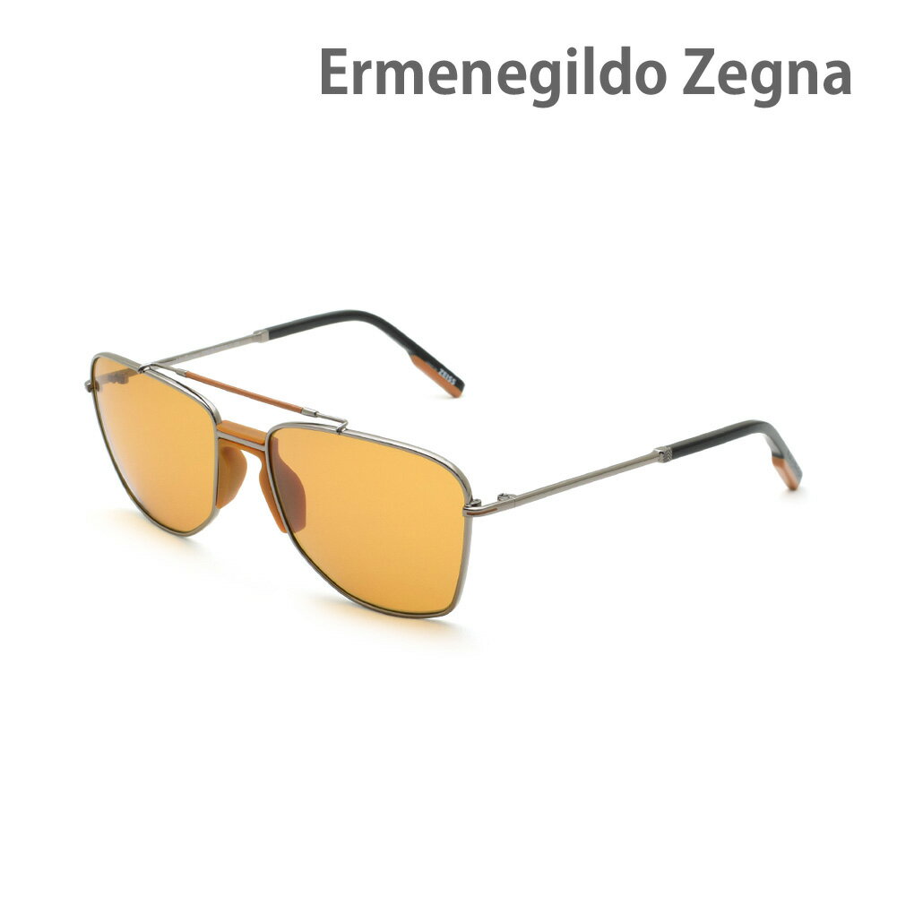エルメネジルド・ゼニア サングラス EZ0130/S-08E オレンジ ノーズパッド メンズ UVカット Ermenegildo Zegna【送料無料（※北海道・沖縄は1,000円）】