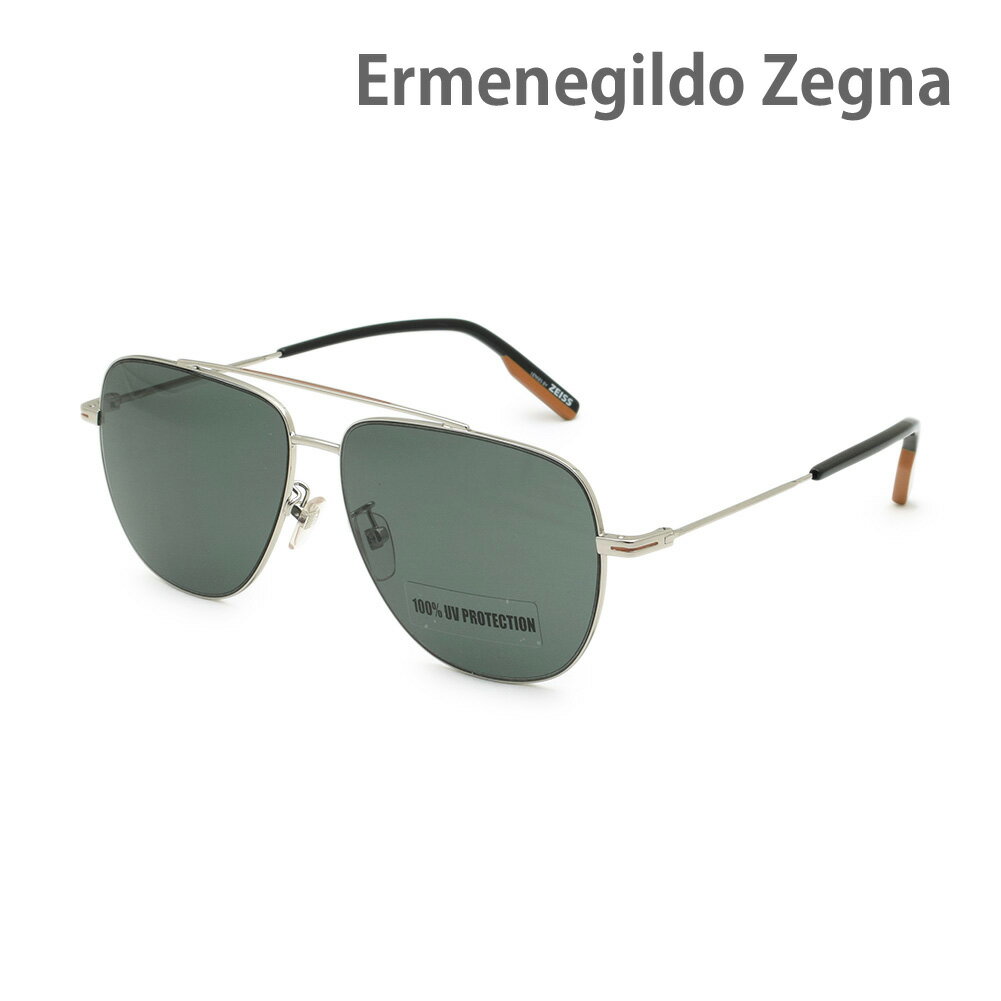 エルメネジルド・ゼニア サングラス EZ0144-D/S-16A グレー ノーズパッド メンズ UVカット Ermenegildo Zegna【送料無料(※北海道・沖縄は1,000円)】