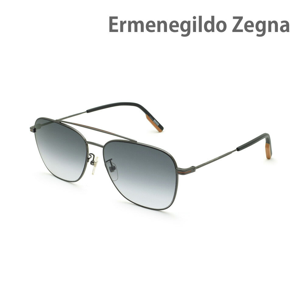エルメネジルド・ゼニア サングラス EZ0145-D/S-08B グレー ノーズパッド メンズ UVカット Ermenegildo Zegna【送料無料（※北海道・沖縄は1,000円）】