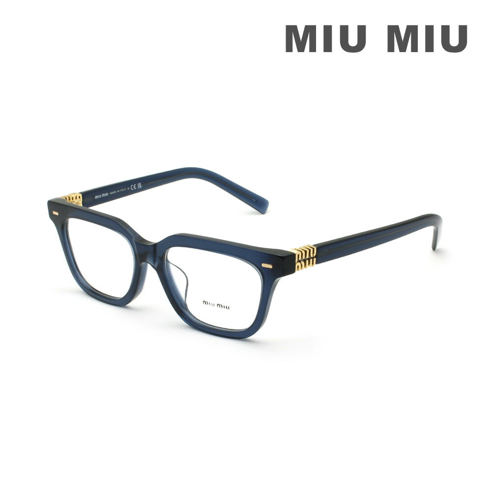 MIU MIU ミュウミュウ 眼鏡 フレーム のみ MU07XVF 08Q1O1 55 クリアネイビー アジアンフィット レディース VMU 07X-F 08Q...