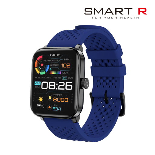 【国内正規品】SMART R スマートウォッチ F19 ネイビー メンズ レディース 腕時計 スマートR【送料無料(※北海道・沖縄は1,000円)】 【国内正規品】SMART R スマートウォッチ F19 ネイビー メンズ レディース 腕時計 スマートR【送料無料(※北海道・沖縄は1,000円)】